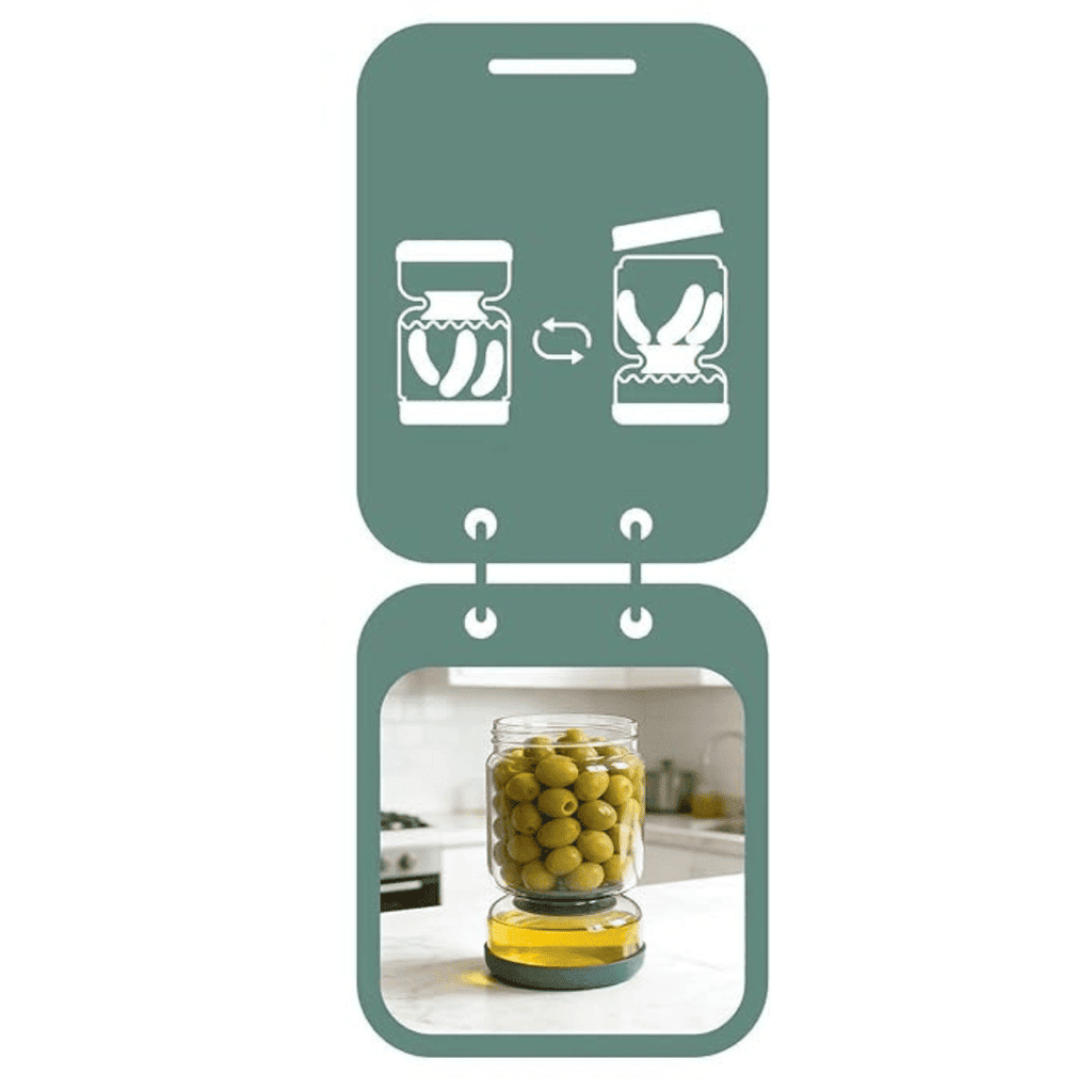 Tarro Escurridor de Aceitunas y Encurtidos