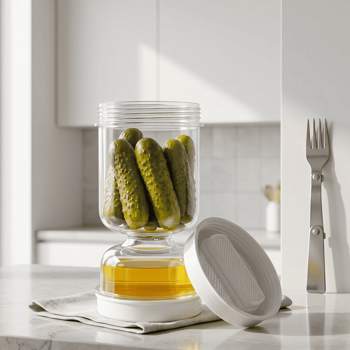 Tarro Escurridor de Aceitunas y Encurtidos