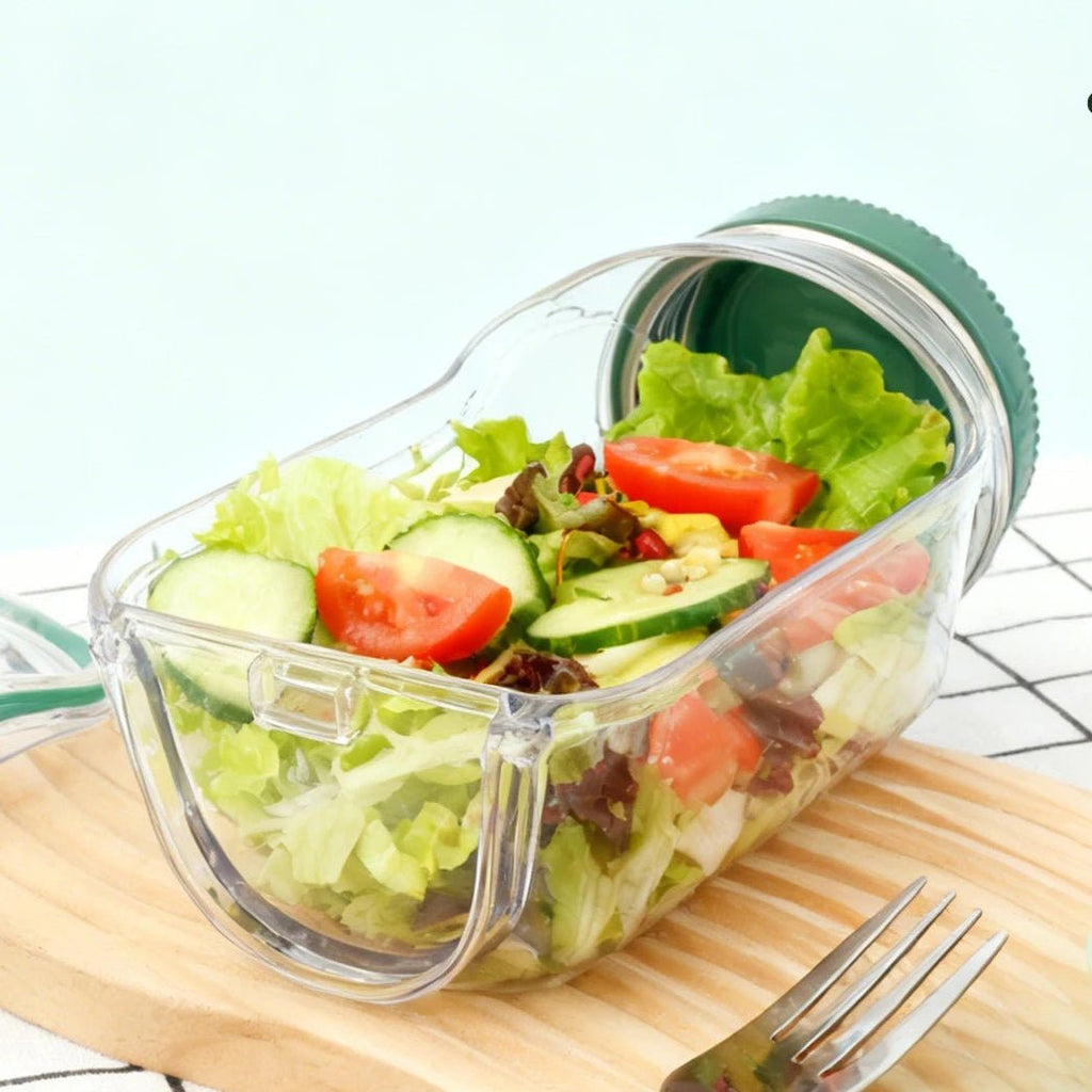 Tarro para Ensalada con Compartimento para Aliño - Gustó