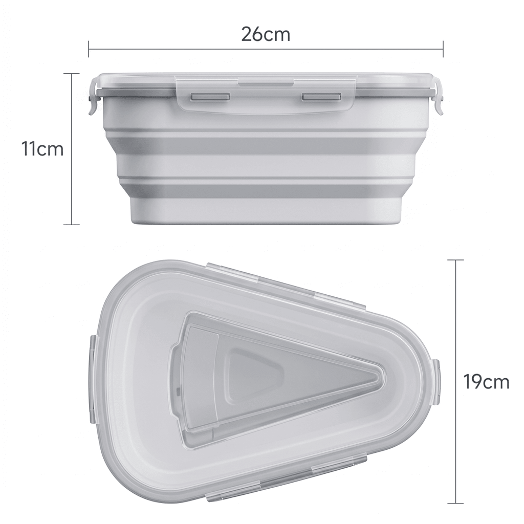 Tupper Plegable para Pizza Reutilizable